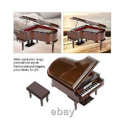 Miniature Piano Mini Wooden Grand Piano Musical Instrument Model Ornament Dol