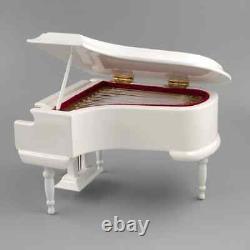 Miniature grand piano model with stool mini instrument 1/12