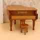 Miniature Musical Instrument 1/12 Dollhouse Grand Piano Model Accessories
