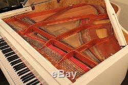 New, Feurich Model 161 baby grand piano. White. 5 year warranty