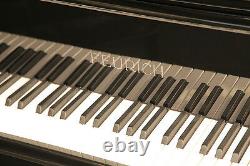 New, Feurich Model 178 grand piano. Black with gun metal frame. 5 year warranty