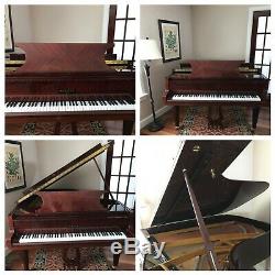 Pleyel Grand Piano Exquisite Mahogany Cabinet Model P190 63