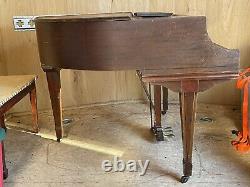 RARE 1937 Wurlitzer 73 Keys Butterfly Grand Piano Model 230 (3ft 9in) Vtg Works