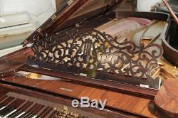 Rebuilt, 1874, Steinway & Sons Model D concert grand piano with a rosewood case