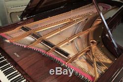 Rebuilt, 1874, Steinway & Sons Model D concert grand piano with a rosewood case