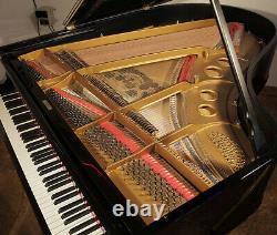Rebuilt, 1909, Steinway Model O grand piano with a black case. 5 year warranty