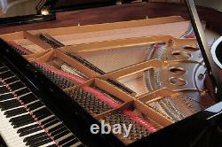 Rebuilt, 1914, Steinway Model O grand piano in black. 5 year warranty