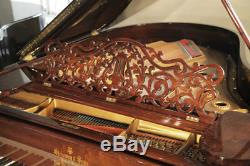Restored, 1900, Steinway Model A grand piano with a rosewood case