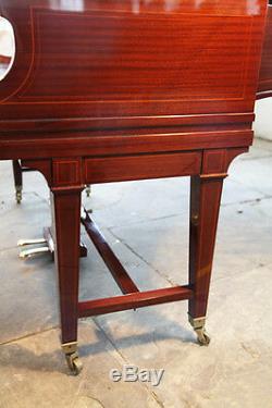 Restored, Bechstein model B grand piano. Mahogany, stringing inlay & gate legs