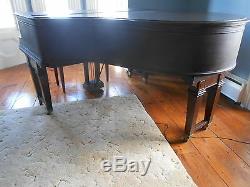 STEINWAY ART DECO Grand Piano 1927 Model L Ribbon Mahogany Orig Mechanics