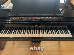 STEINWAY MODEL O New York 510.5 EBONY High Polish GRAND PIANO. Restored to new
