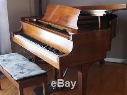 STEINWAY MODEL S BABY GRAND PIANO, 1935, beautiful mahogany finish