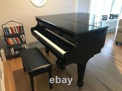 Samick Baby Grand Piano, Glossy Black model SG150C. Pre-loved in Fairfield, CT