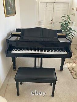 Samick Baby Grand Piano, Model # SIG 50. High Gloss Ebony. Barely used