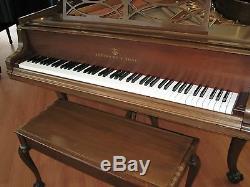 Steinway 57' Grand Piano Beautiful Mahogany Model M Chippendale Excellent Cond