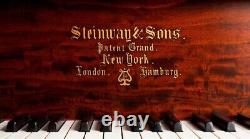 Steinway B in Rare Ornate Mahogany Art Case Top Level Restoration/Artist Piano