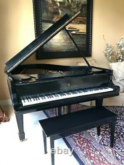Steinway Baby Grand Piano Ebony Model 0, 1906 Quality Collectible Antique