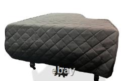 Steinway Black Heavy Quilted Mackintosh Piano Cover 5'10-3/4 Steinway Model O