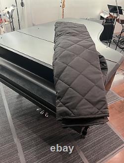 Steinway Black Heavy Quilted Mackintosh Piano Cover 5'10-3/4 Steinway Model O