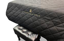 Steinway Black Heavy Quilted Mackintosh Piano Cover 6'1-1/2 Model A- Round Tail