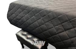 Steinway Black Heavy Quilted Mackintosh Piano Cover 8'11-3/4 Steinway Model D