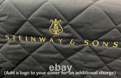 Steinway Black Heavy Quilted Mackintosh Piano Cover 8'11-3/4 Steinway Model D
