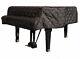 Steinway Black Quilted Grand Piano Cover With Side Slits For 5'10-3/4 Model L