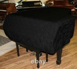 Steinway Black Quilted Mackintosh Piano Cover For 6'4 Model A Grand Piano