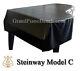 Steinway Black Vinyl Grand Piano Cover Model C 7'5 Side Slits