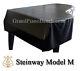 Steinway Black Vinyl Piano Cover Model M 5'7 With Side Slits