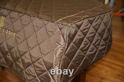 Steinway Brown Lightweight Quilted Cover Front Steinway Logo Model O 5'10 3/4