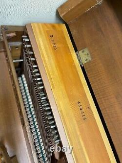 Steinway Console Model 100 Oak Tan Finish Upright Piano Serial 414415 c1969