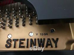 Steinway Grand Piano Ebony Model B Age 27 Years Old