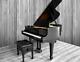 Steinway Grand Piano, Model M, Satin Black/ebony, 1920, Rebuilt W New Soundboard