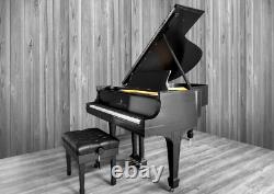 Steinway Grand Piano, Model O, Satin Black/Ebony, 1917, Rebuilt w New Soundboard