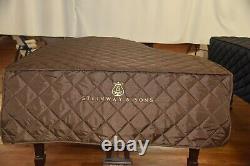 Steinway L Brown Lightweight Quilted Cover Front Steinway Logo Model L 5'10