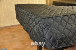 Steinway Lightweight Quilted Cover Model B Black Steinway Front & Side Logo Slit
