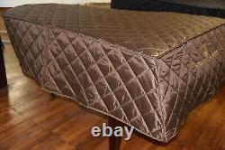 Steinway Lightweight Quilted Cover Steinway Logo on Front Model S 5'1 Brown