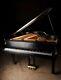Steinway M 5'7 Grand Piano In Satin Ebony Signed By Roger Williams