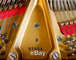 Steinway Model B Victorian Grand Piano Beautiful Ebony Lacquer Rebuilt