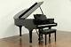 Steinway Model M 5' 7 Polished Ebony 1927 Grand Piano, Rebuilt 1998 #32859