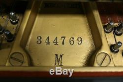 Steinway Model M 5' 7 Vintage Ebony 1953 Grand Piano & Bench #33782