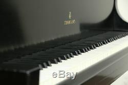 Steinway Model M 5' 7 Vintage Ebony 1953 Grand Piano & Bench #33782