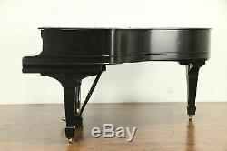 Steinway Model O Antique Ebony 71 Grand Piano, Rebuilt Recently, Bench #32037