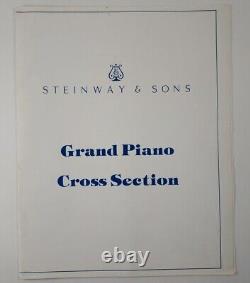 Steinway & Sons Grand Piano Cross Section Model M Diagram Illustration 1987