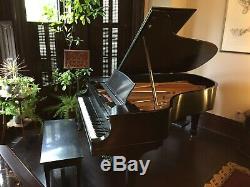 Steinway & Sons Model A3 Grand Piano Rebuilt & Refinished Ebony Finish 6'4