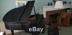 Steinway & Sons Model M 1968 Baby Grand Piano Ebony Finish with Bench. #409130