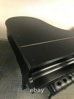 Steinway & Sons Model M 5'7 Satin Ebony Grand Piano Mfg 2013