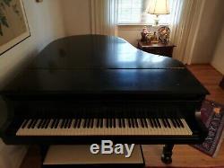 Steinway & Sons Model M Grand Piano, Baby Grand Piano with Bench, Ebony Finish
