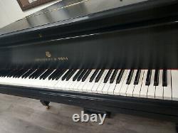 Steinway & Sons Model M Grand Piano Satin Ebony Price Reduced
